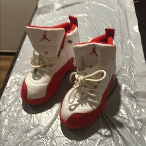 Kids Red and White Sneakers